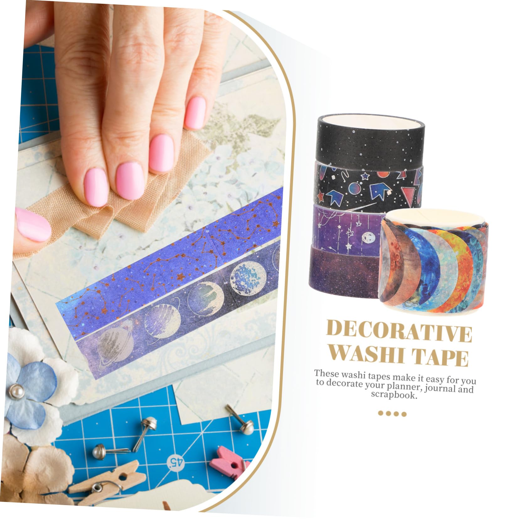 STOBOK 3 Sets Einzigartige Geschenkaufkleber Washi Tapes Für Scrapbooking Dekoratives Und Basteln 19 Rollen * 3