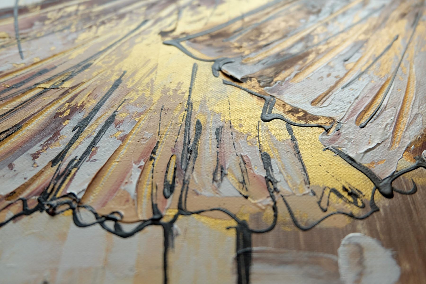 Monica Mirafiori I 120x60 cm I Tableau Peint à la Main I Modèles Tableau I Peintre Moderne I Tableaux Peintures I Toile sur Cadre en Bois