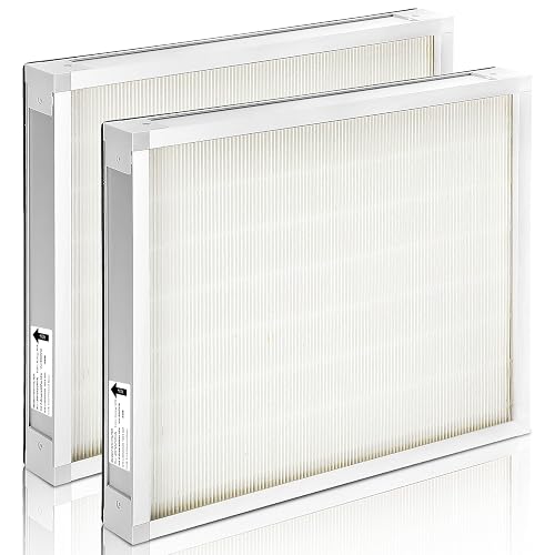 2 Packs F301H HEPA Filter, AS-550 Air Scrubber Stage 2 HEPA 550 Air Filter Compatibile with BlueDri,16 x 19 x 2' Air Shi