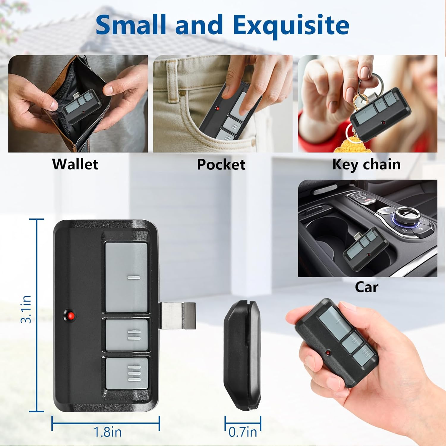 893LM 893MAX Garage Door Opener Remote, for LiftMaster Chamberlain Craftsman Garage Door Opener, Replaces 973LM 371LM 373LM 890MAX 971LM G953EV-P2 Garage Door Opener Remote, 2 Pack
