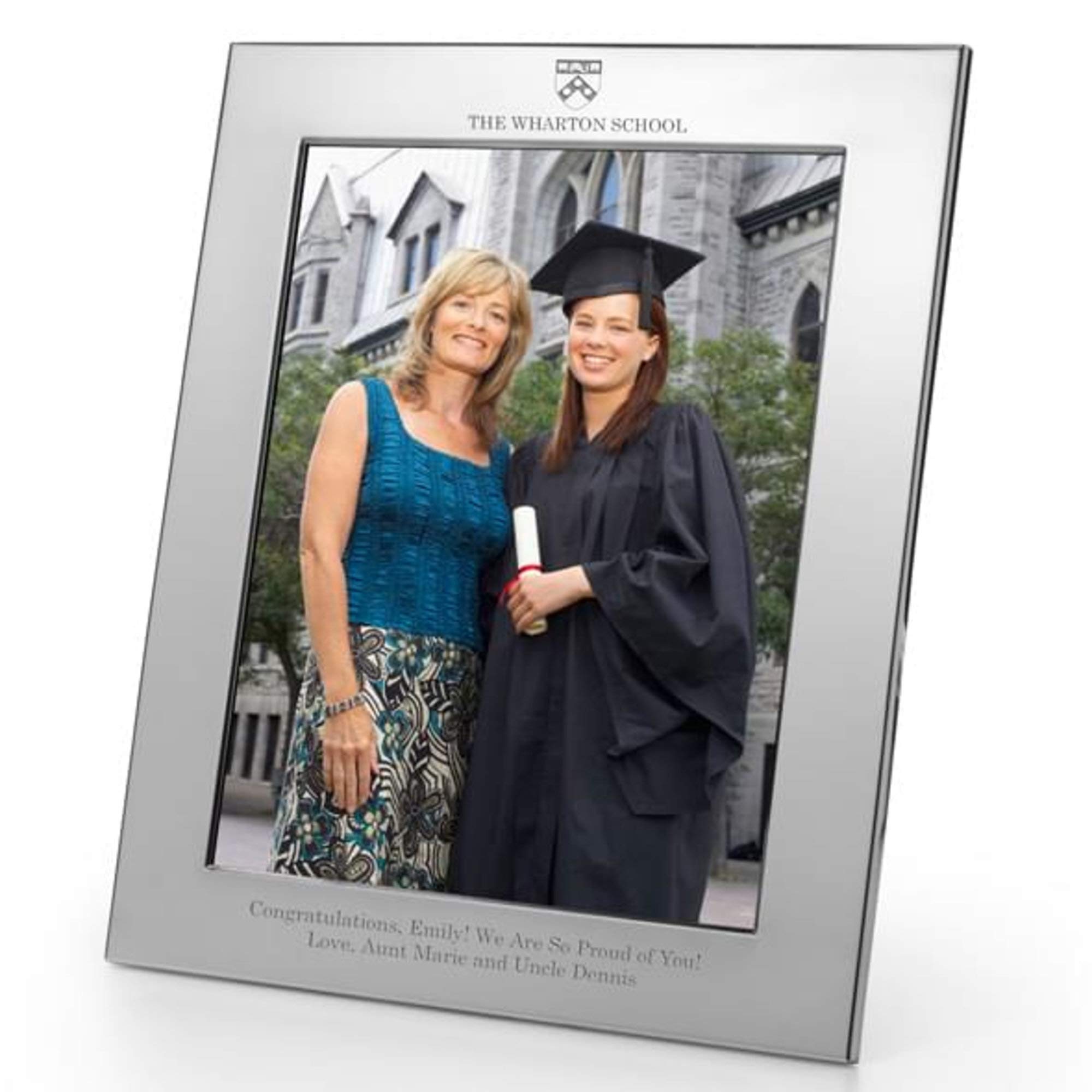 M. LA HART Wharton Polished Pewter 8x10 Picture Frame
