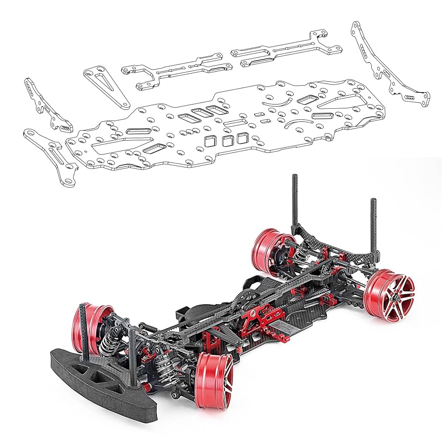 Amazon | SNRC R3-G RC 1：10ワゴン用炭素繊維とアルミニウム
