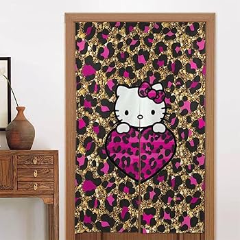 ハローキティ　カーテン　ヒョウ柄　ゼブラ柄 Amazon｜ハローキティ ヒョウ柄 のれん 洗える 暖簾 和風 目隠し 遮光