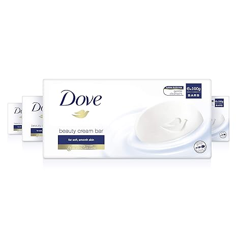 Dove Skin Cleansing Bar, White, 4 Ounce - Dermatologist Recommended, Moisturizing, Leaves Skin Softer, Smoother and More Radiant Looking