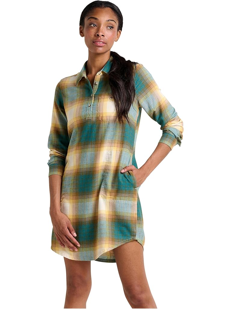 Blue Toad&Co Re-Form Popover Long Sleeve Dress