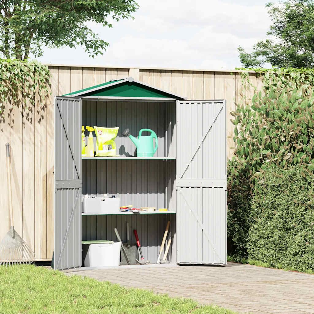 Genérico Cobertizo de jardín Acero galvanizado Verde 116x45x175cm,Casa y jardín,Jardín,Artículos de Exterior,Estructuras de Exteriores,Cobertizos-46301