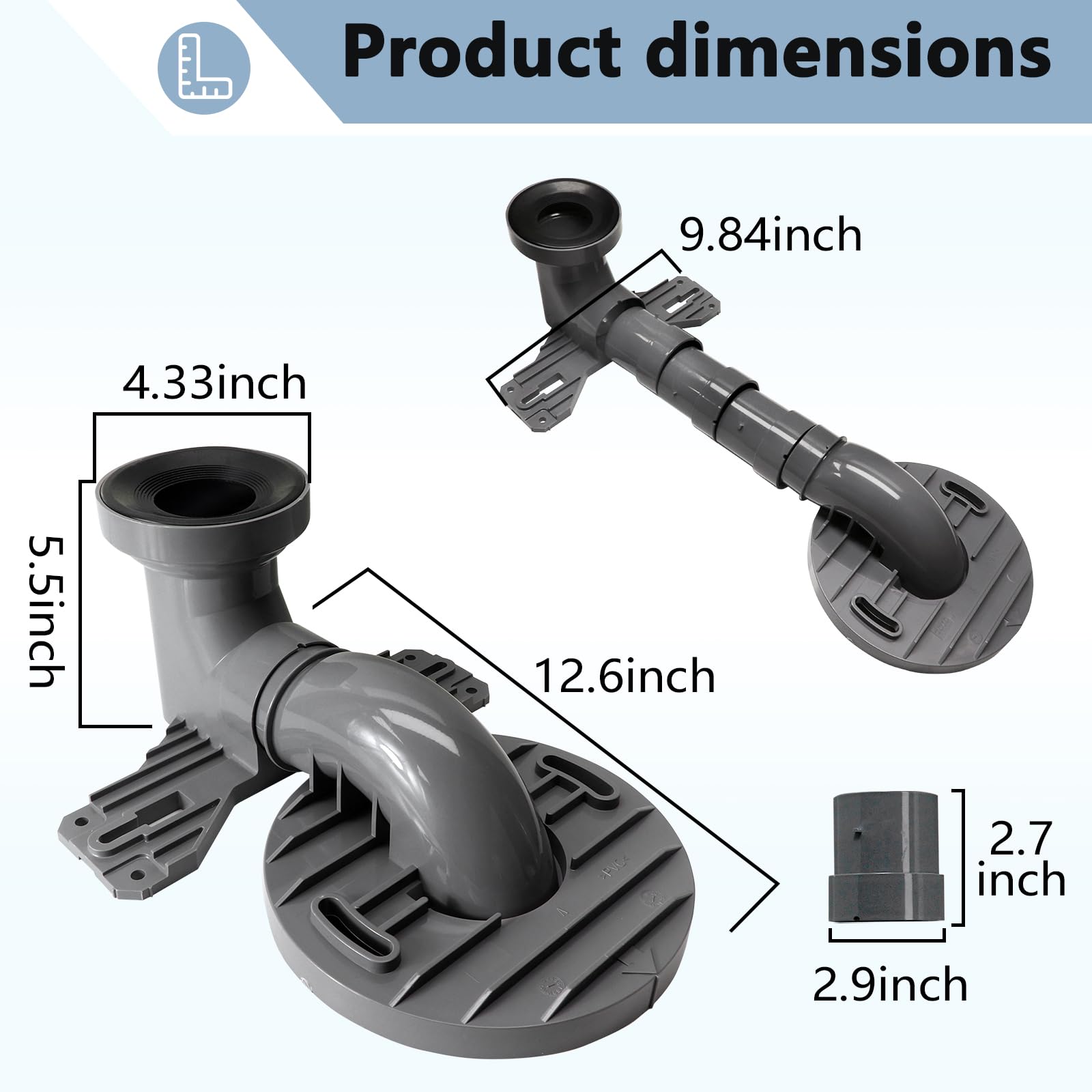 Amazon.com: Toilet Replacement Rough-In Kit Compatible with TOTO