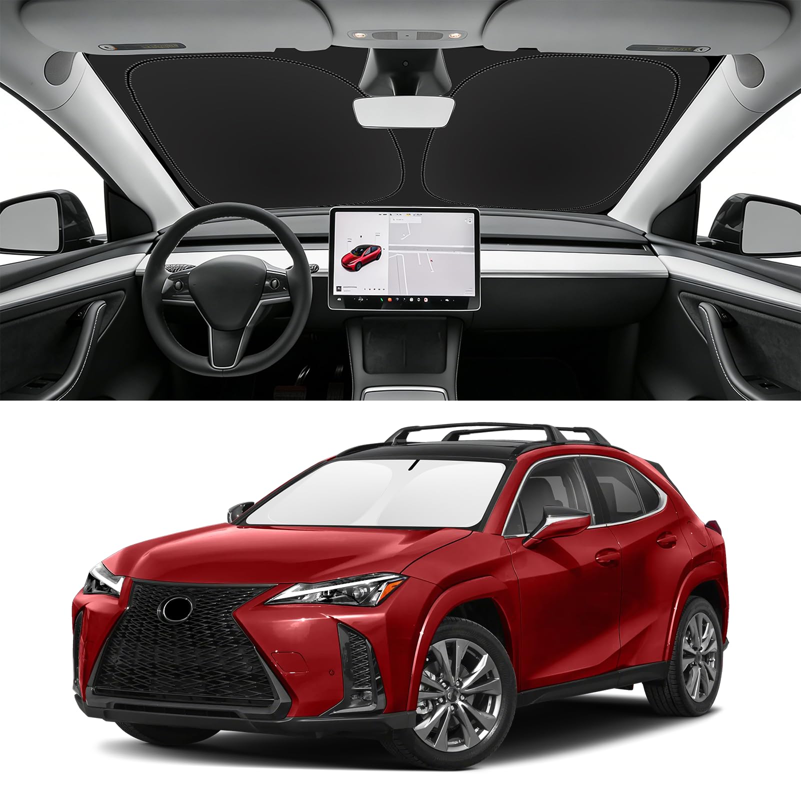 Custom Fit Windshield Sun Shade for 2019-2026 Lexus UX