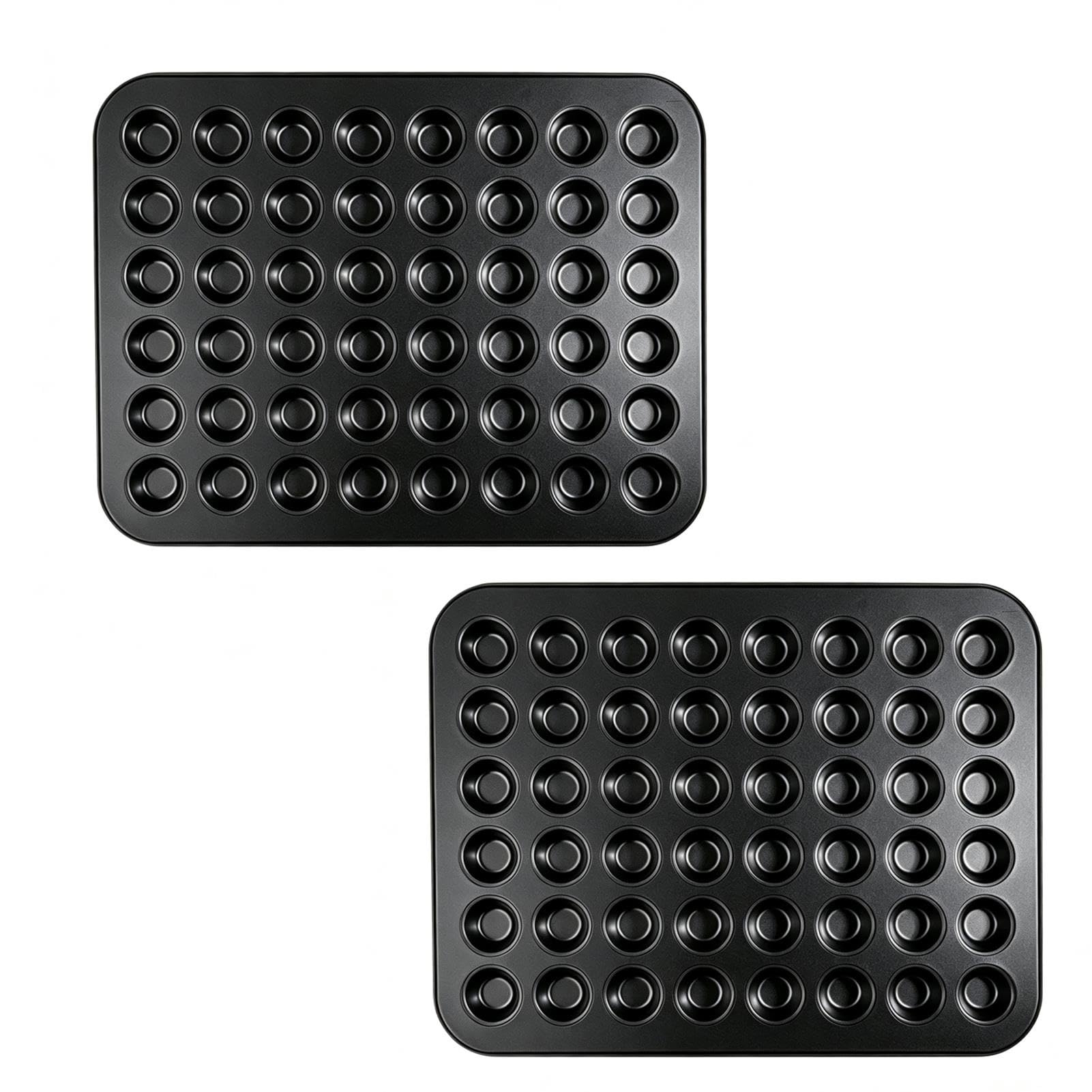 Confezione da 2 Stampi per Mini Muffin, Stampo Antiaderente per Cupcake