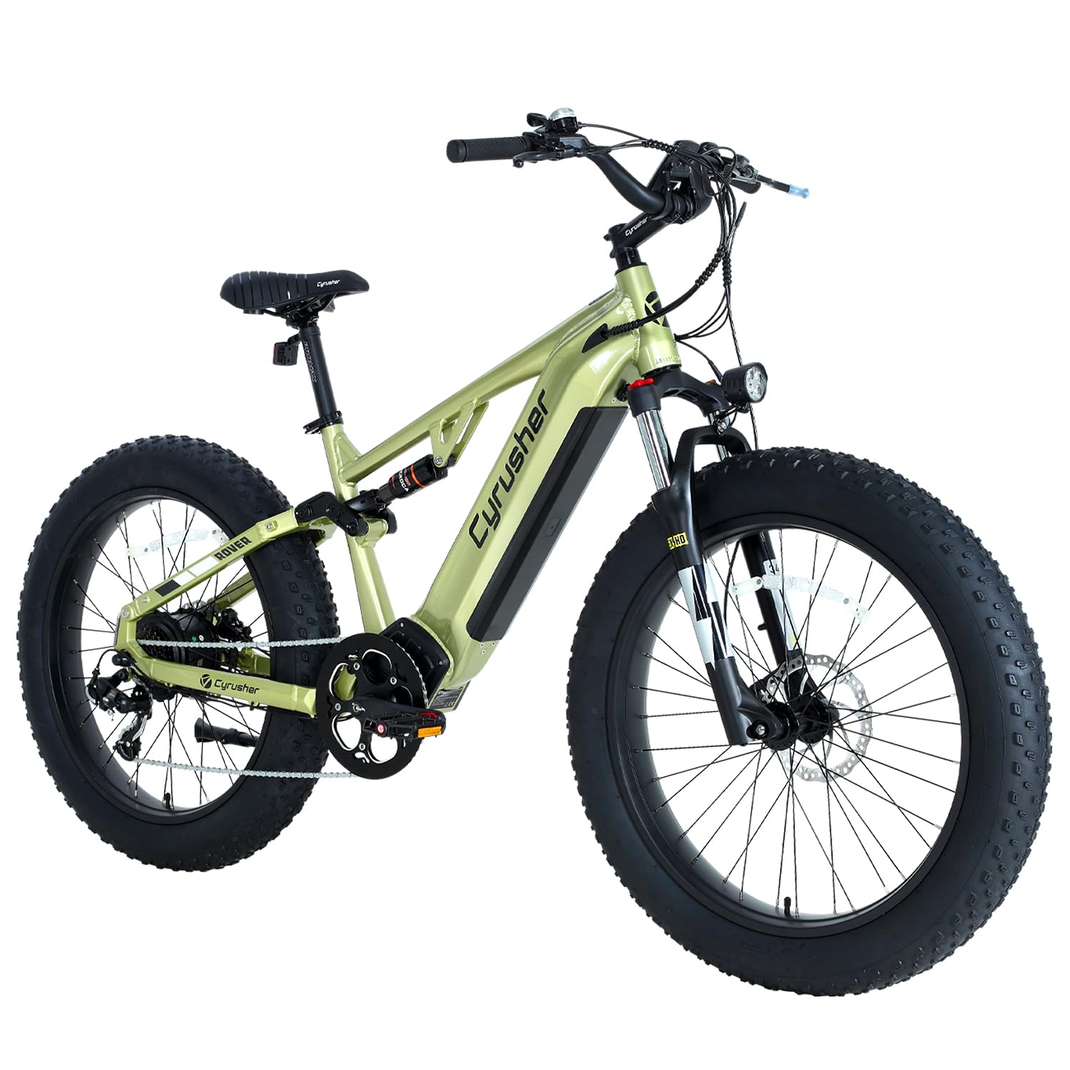 Vélo Électrique en Aluminium Rover 26Pouces, 250W 25 km/h 52V 16Ah 811Wh 101 km, Suspension intégrale, Freins à Disque Hydrauliques