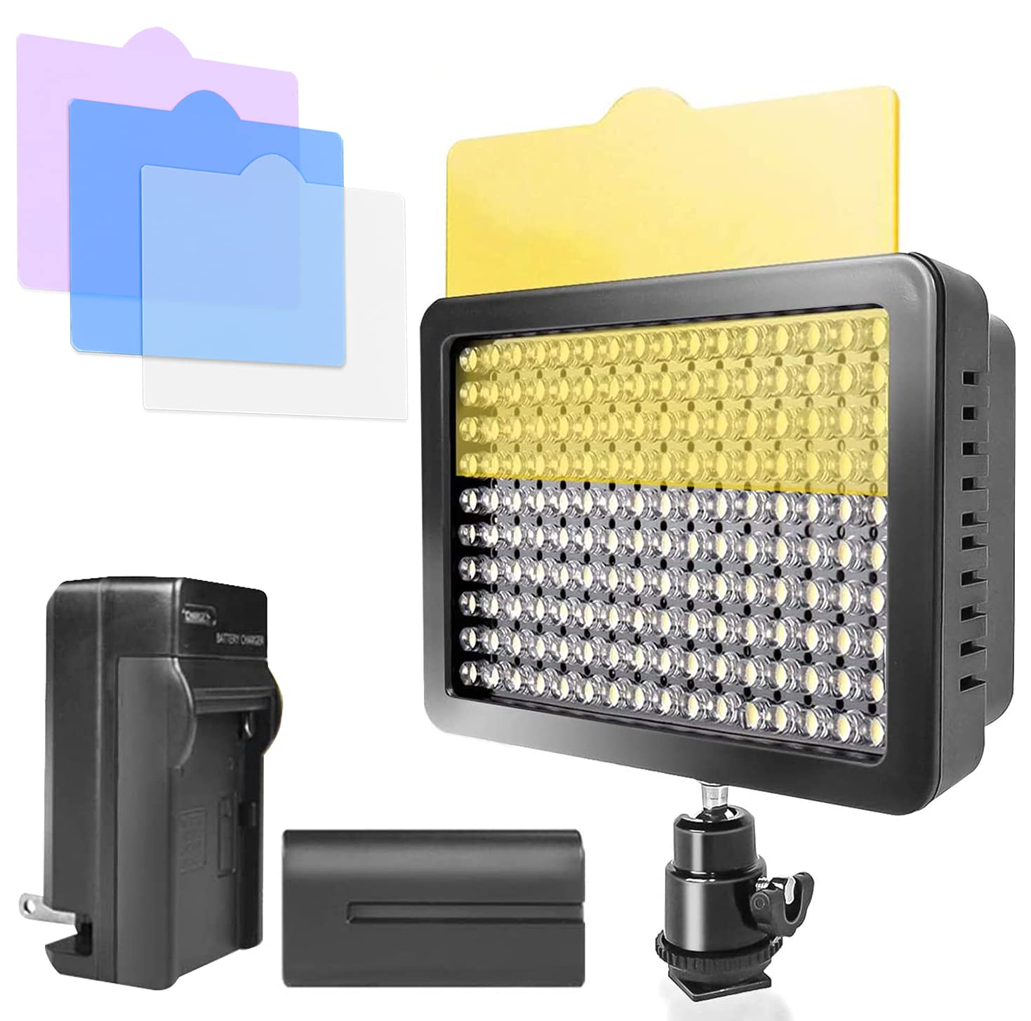 LimoStudio 160 LED Video Light for Digital DSLR Camera, Camcorder, High