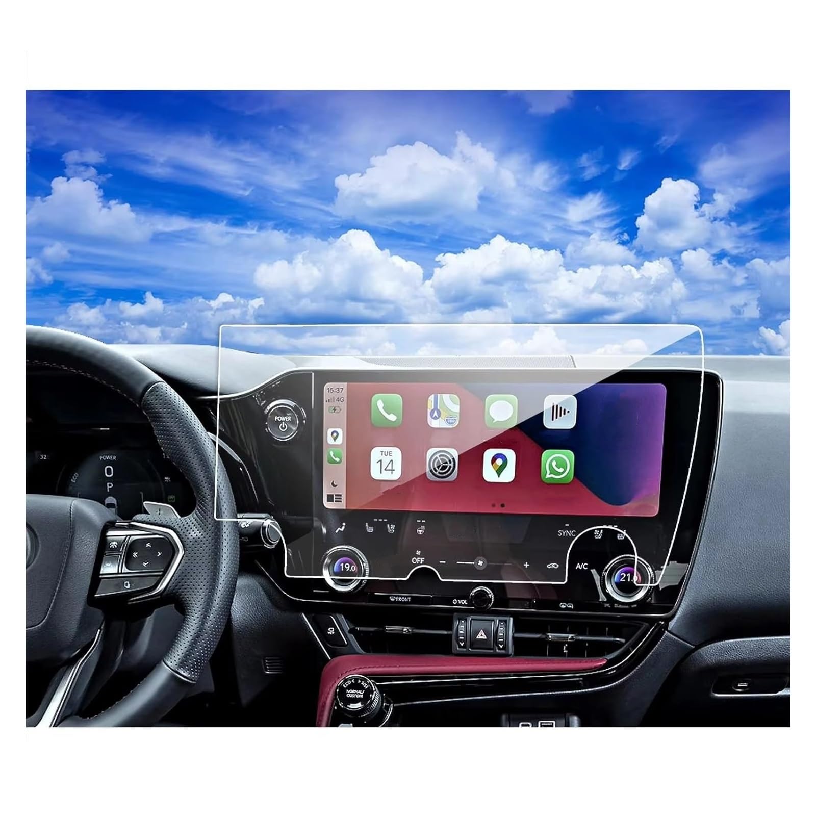 Écran tactile LCD Lexus NX protégé des traces de doigts et rayures