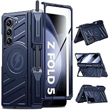 Professional Heavy-Duty Case for Galaxy-Fold-5 360 Full-Body Protection with Hinge Cover, Magnetic Kickstand & S Pen Holder | Magsafe Compatible | for Samsung z fold 5 5G2023