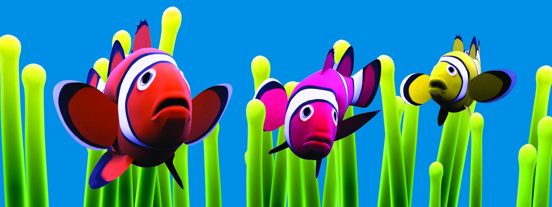 Gift Trenz 3-D Motion Clownfish Bookmark with 6" Ruler