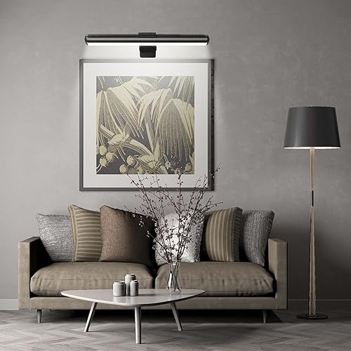 Miniatura 6 de Swatia Luz de imagen, luces de pared inalámbricas, cuerpo de metal alto brillante tablero de dardos artísticos, luces de arte de pared grandes,