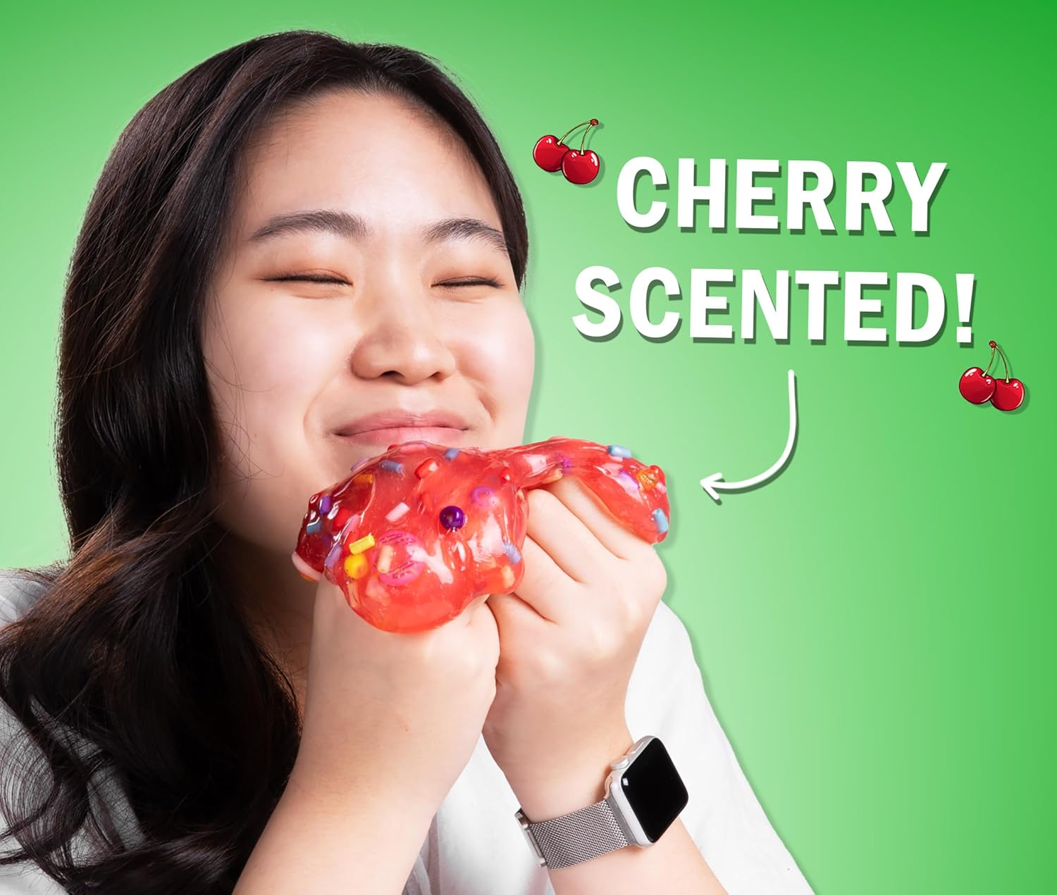 Crazy Aaron's Slime Charmers® - Sunny Side Up - Vibrant Red Water Slime, Sensory Toys for Kids - Creative and Endless Fun, Stress Relief Therapy, Gifts for Girls and Boys - Made in USA