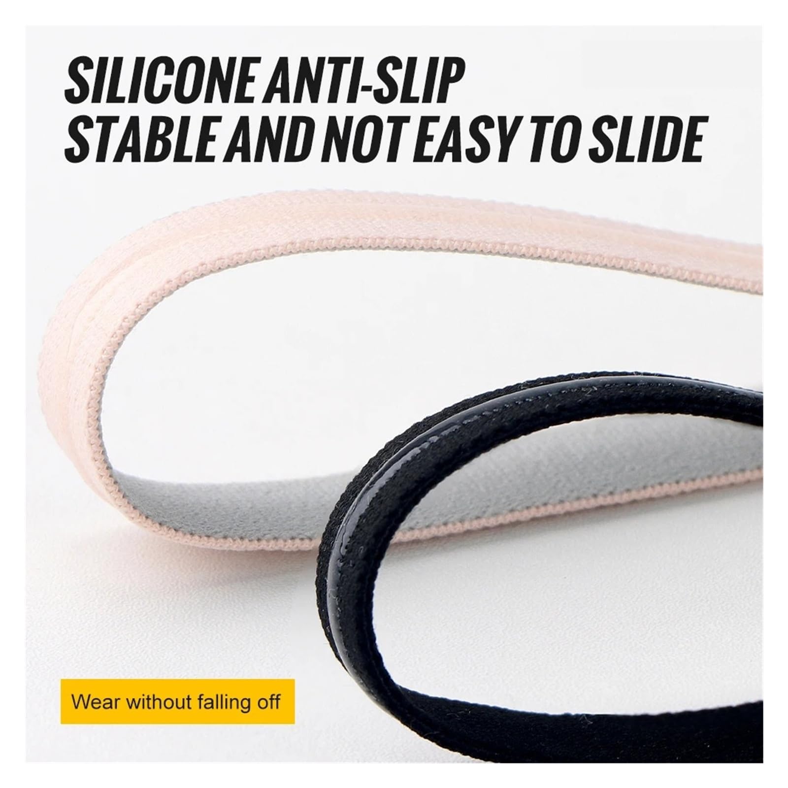 2 uds Diadema Deportiva Antideslizante Cinta for el Pelo for Ciclismo Silicona elástica