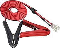 Vista 9 de Cable de clip de cocodrilo de 12 AWG 45A (an-der-Son) Cable de clip de cocodrilo a cable de labio C Alli-Gator Clip a 45A enchufe de batería Ca-ble