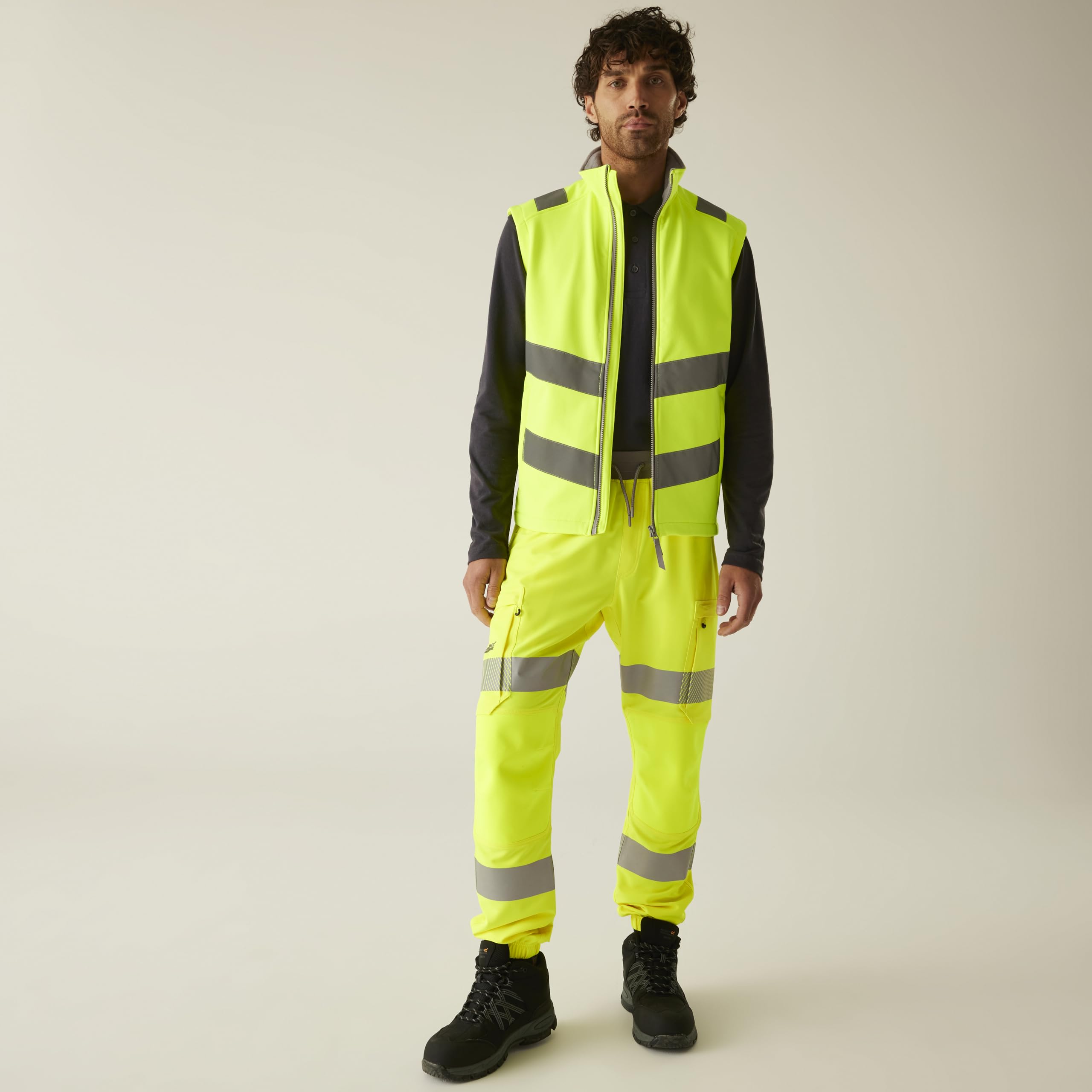 Regatta Professional Herren Hi-vis Pro Contract Ablaze Softshell Bodywarmer Regatta Professional Herren Warnschutz (1er Pack)