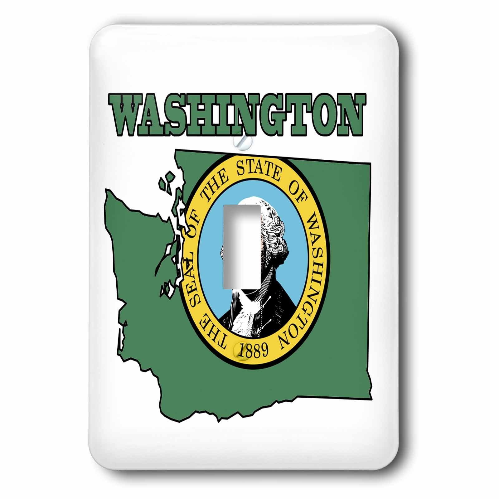 Interrupteur Washington drapeau et carte pour décoration murale