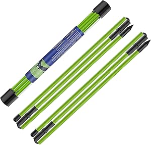 Kulamait 2 Pack Golf Alignment Sticks,Collapsible Golf Alignment Rods 48