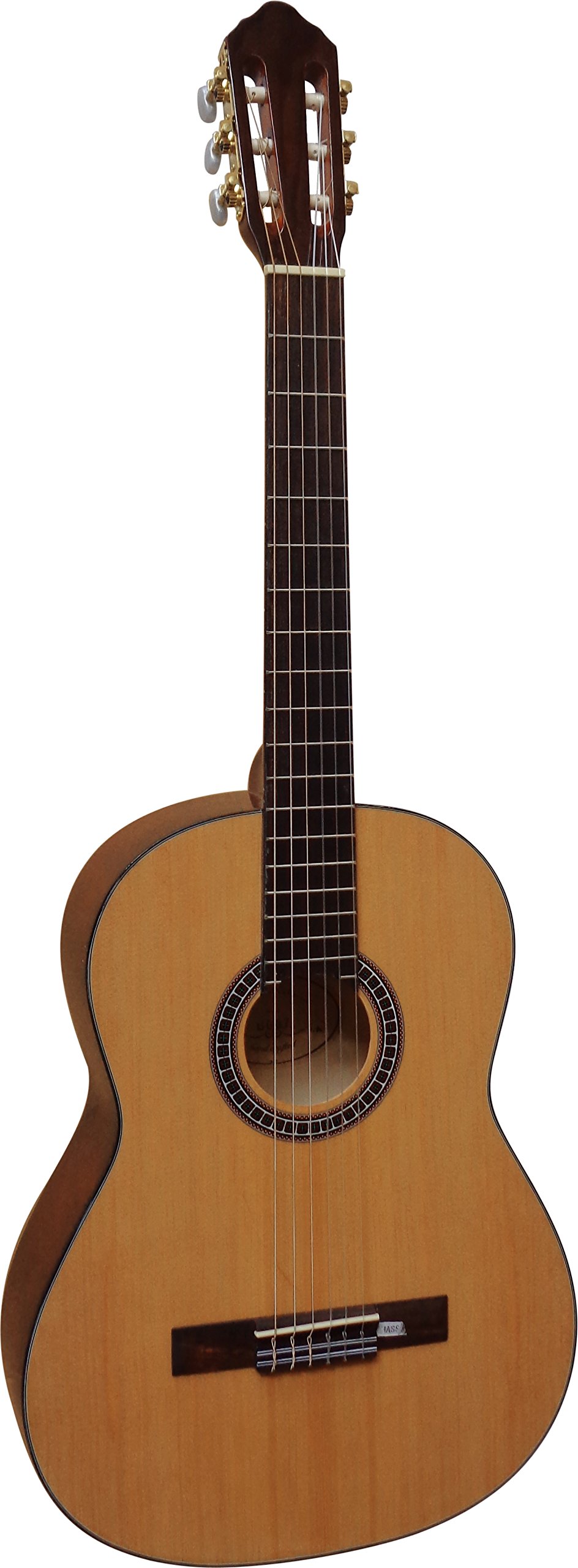 4/4 GITARRE - KONZERTGITARRE IM 10-TEILIGEN STARTERSET - CLASSIC - NATUR - DECKE FICHTE FURNIERT - TASCHE - BAND - STIMMGERÄT - SCHULE - CK115
