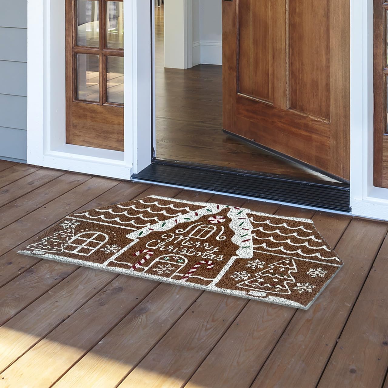 Briarwood Lane Gingerbread House Coir Doormat