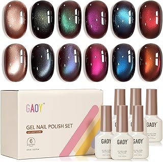GAOY Kit de esmalte de uñas de gel marrón cam...