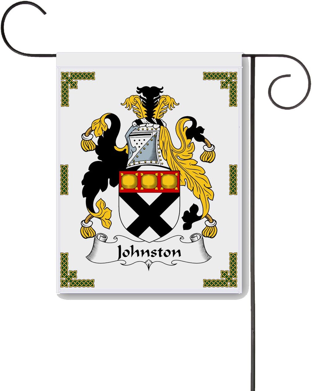 Johnston Coat of Arms/Johnston Family Crest 11 X 15 Garden Flag – Made in the U.S.A.