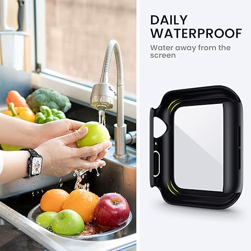 Miniatura 4 de Tensea Funda protectora de pantalla impermeable para Apple Watch SE2 Series SE 6, 5, 4, 1.575in, accesorios para iWatch de policarbonato con