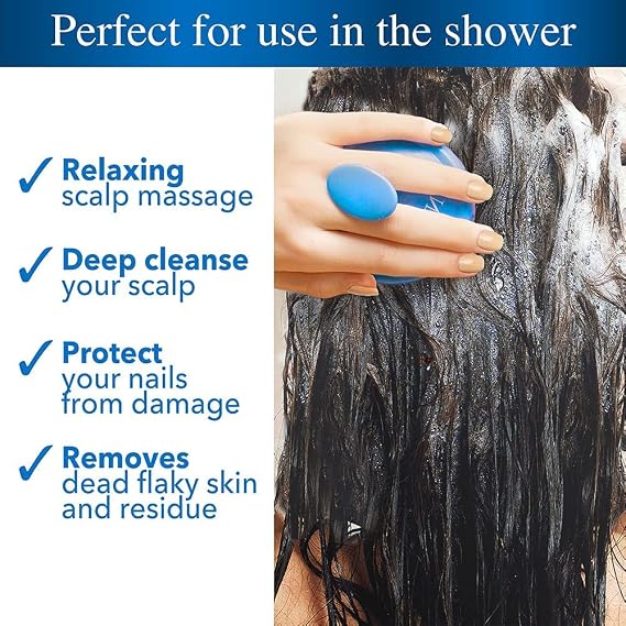 Nizoral Anti-Dandruff Shampoo 7oz and Scalp Massager Brush Bundle