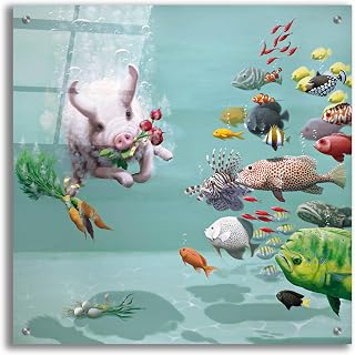 Epic Art 'Disturbing The Peace' by Heather Gauthier Art Acrylic Glass Wall Art, 24" x 24"