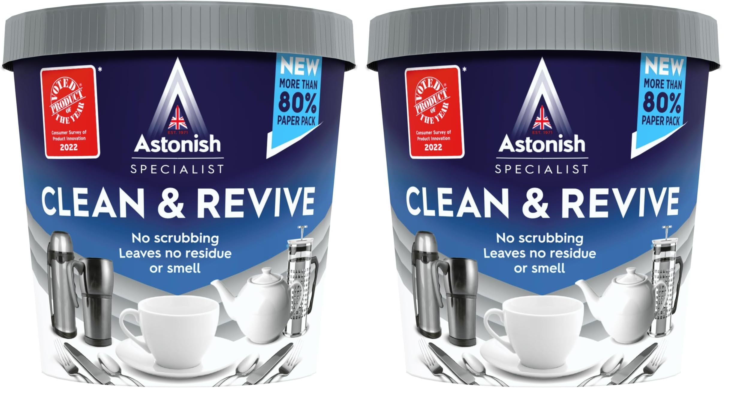 C9630 Specialist Clean & Revive Stain Remover, Removes Ingrained Tea and Coffee Stains, for Cups and Teapots, 350g (Pack of 2)