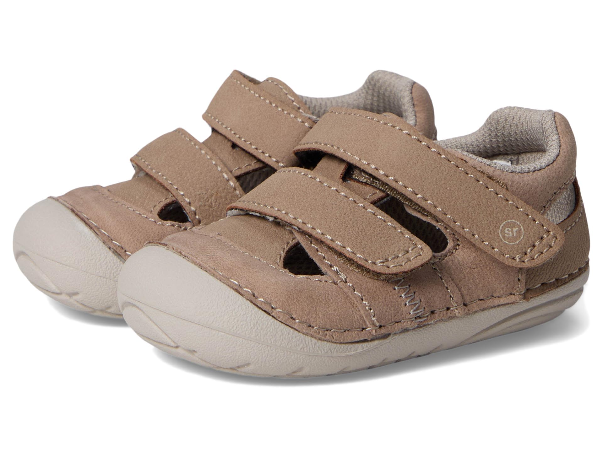 Stride Rite Baby SM Gaia Sandal, Taupe, 5.5 Wide US Unisex Infant