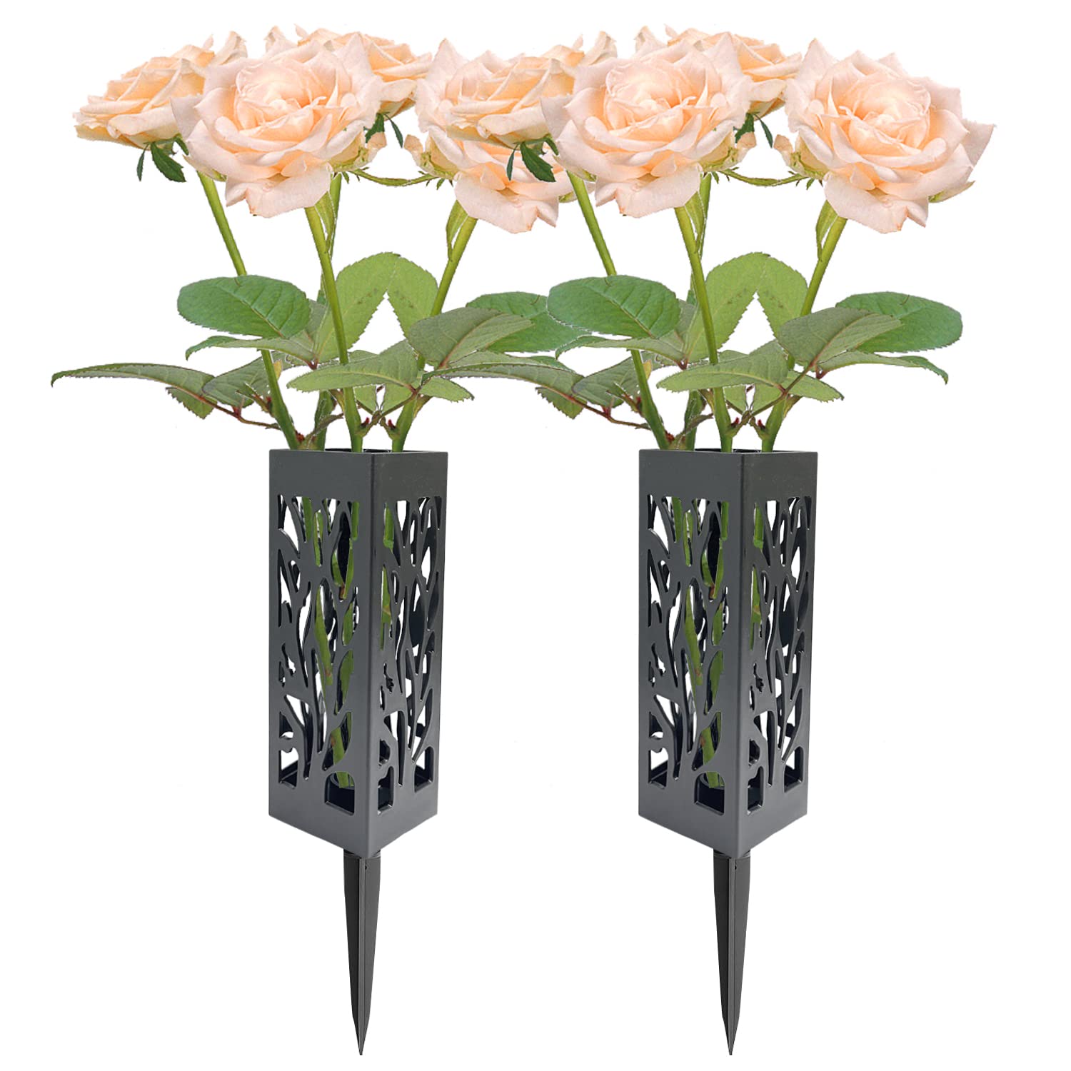 Buy Cemetery Vases with Spikes for Graves Cemetery Decorations