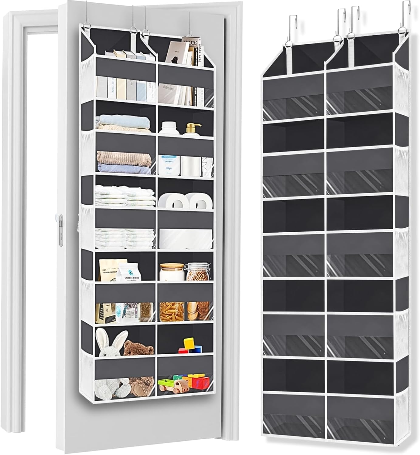 Over the Door Organizer 5 Tiers Extra Large Storage