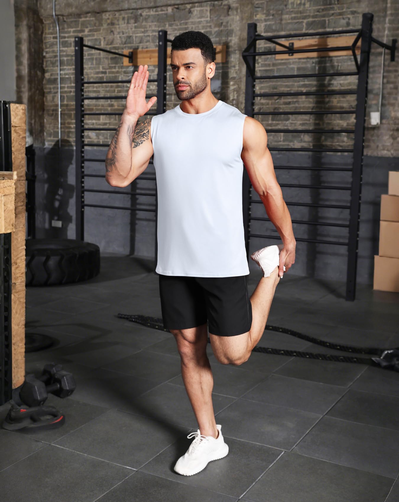 Boyzn Confezione da 3 canottiere da allenamento da uomo per palestra, atletica, bodybuilding, fitness, senza maniche