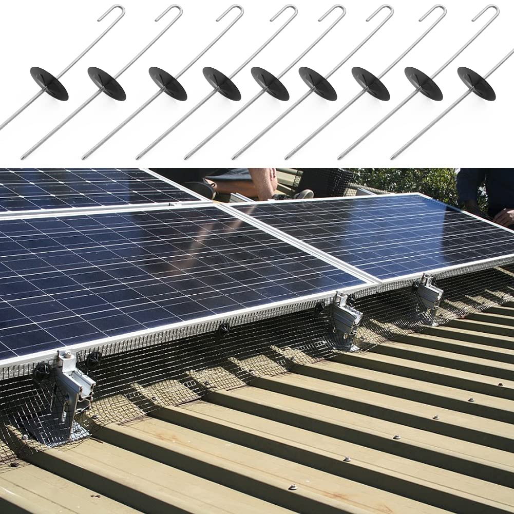 Lot De 300 Clips De Protection De Panneau Solaire Pour Panneau Solaire - Kit De Rouleau De Protection Des Animaux - Clips De Fixation En Acier Inoxydable Pour Panneau Solaire - Fil