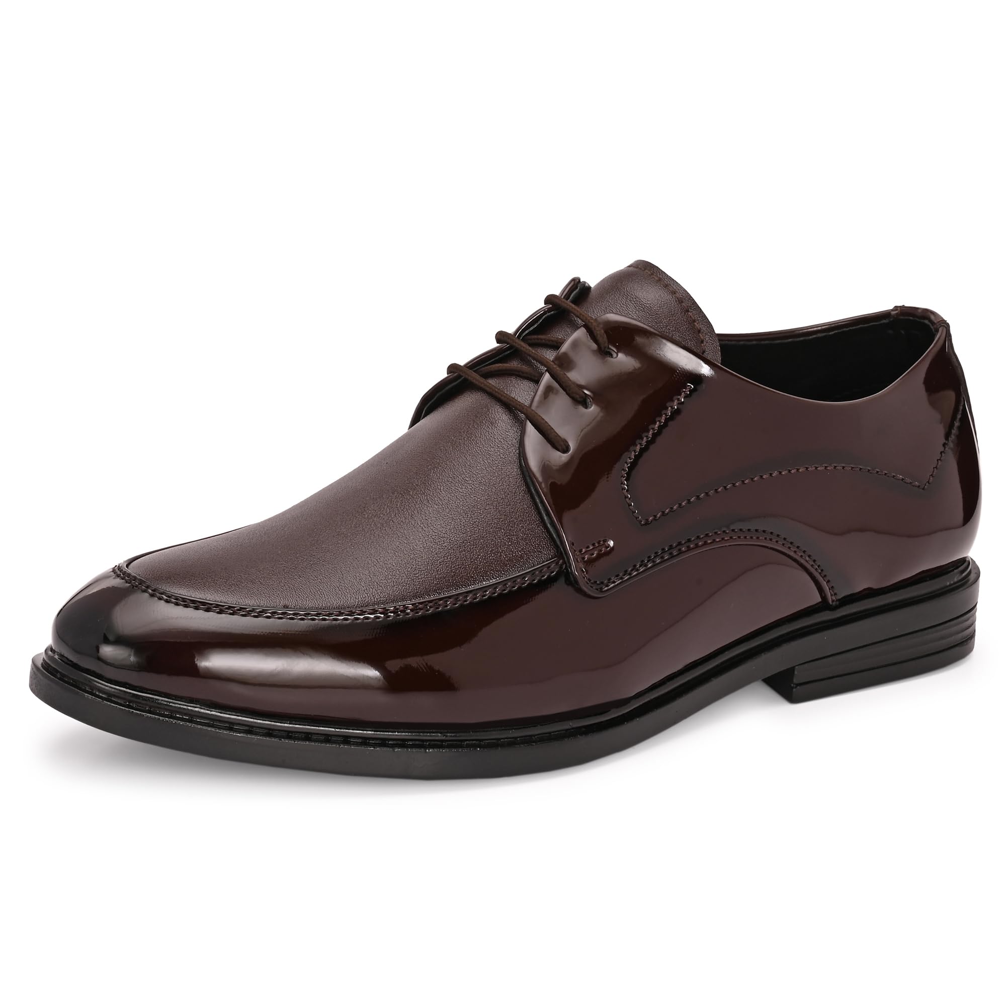 Men’s Formal Lace-Up Shoes | Soft & Comfortable Formal Shoe| Lace-up Oxford Shoes for Men | Solid Design | Ideal for Formal, Business Casual, and Parties | Stylish-Looking Footwear (9361)-image-44