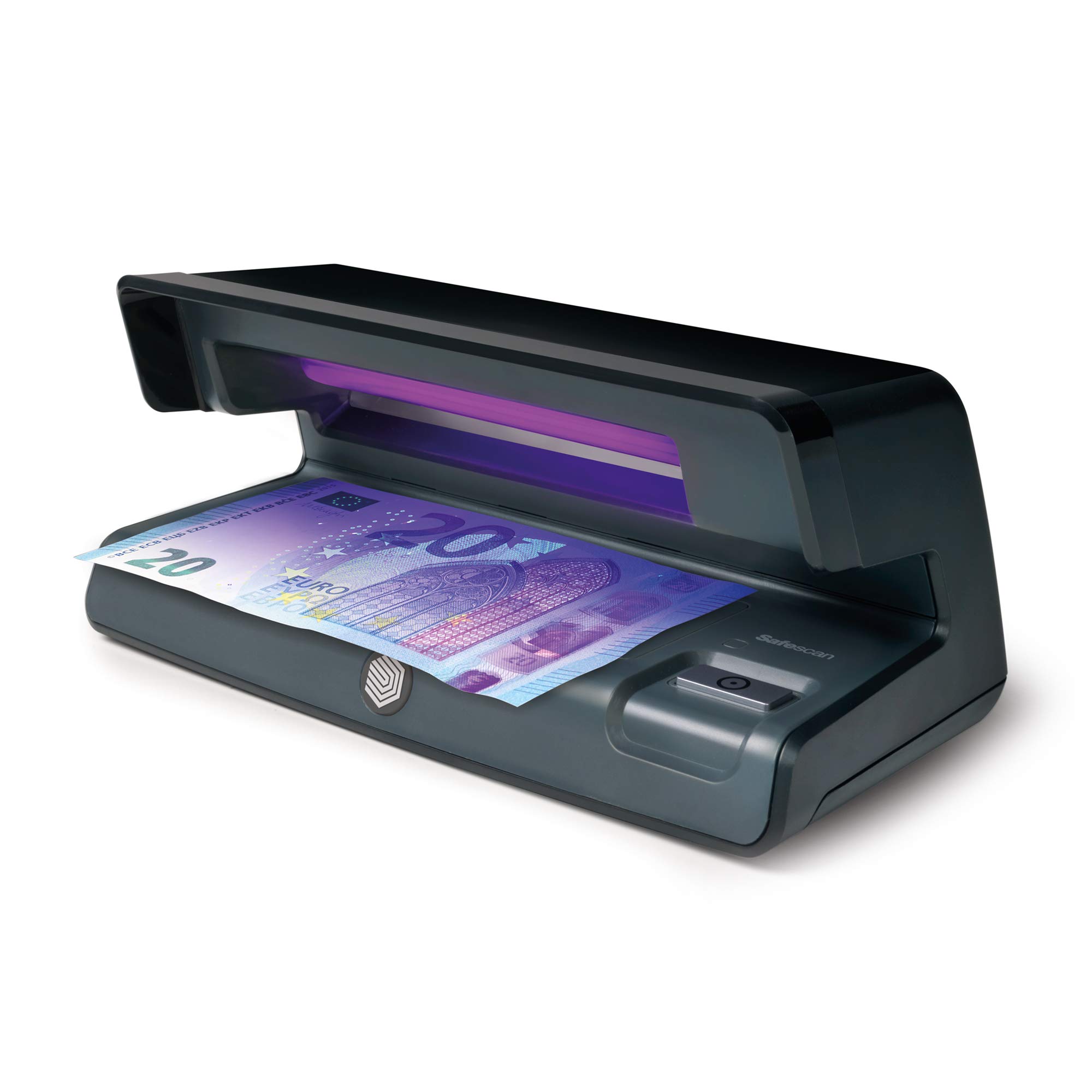 Safescan 1250 - Compteuse et trieuse de pièces de monnaie & 50 Noir - Détecteur de faux billets UV pour la vérification des billets de banque, des cartes de crédit et cartes d'identité