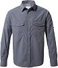 Craghopper Men's Kiwi Long Sleeved Shirt with Zip Up Pocket, Sun and Insect Protection Fabric, for Outdoors, Walking, Hiking and Camping