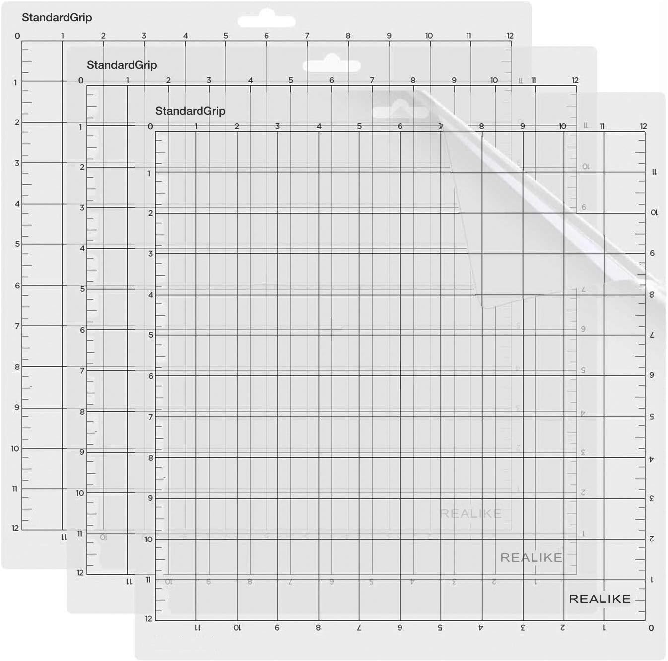 REALIKE 12X12 StandardGrip Cutting Mats for Silhouette