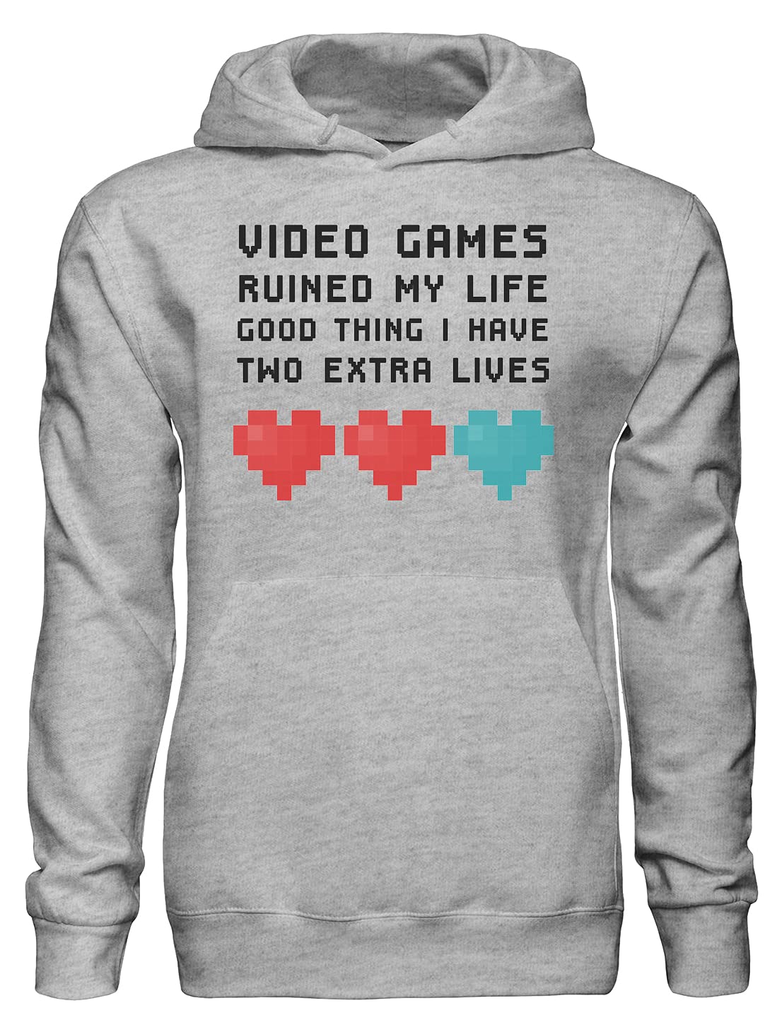 Videogiochi Ruined My Life Good Thing I Have Two Extra Lives Pullover Hoodie bnft