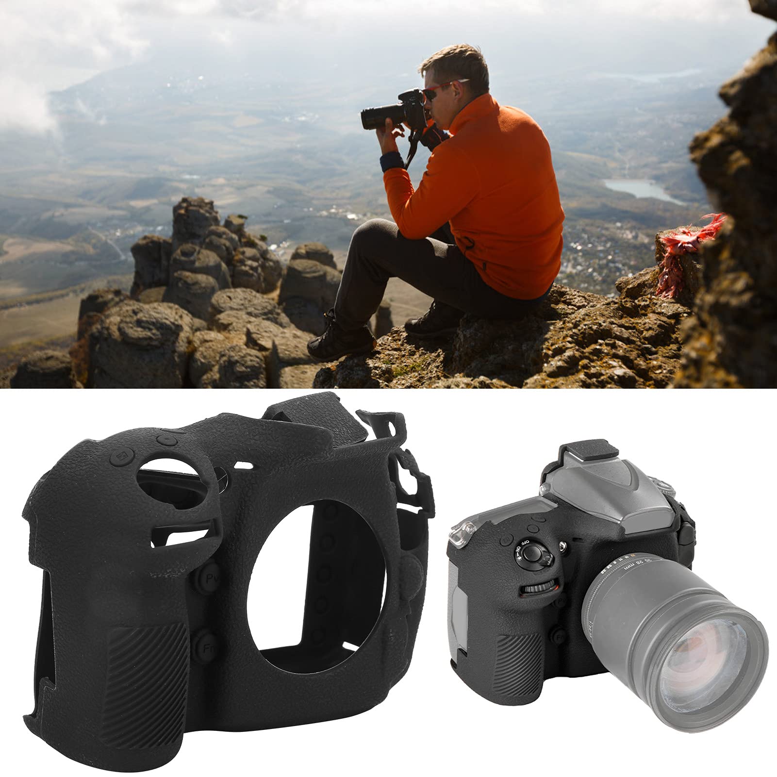 zottel Custodia Protettiva per Fotocamera, Custodia Digitale in Silicone per Protezione D810 / D810A