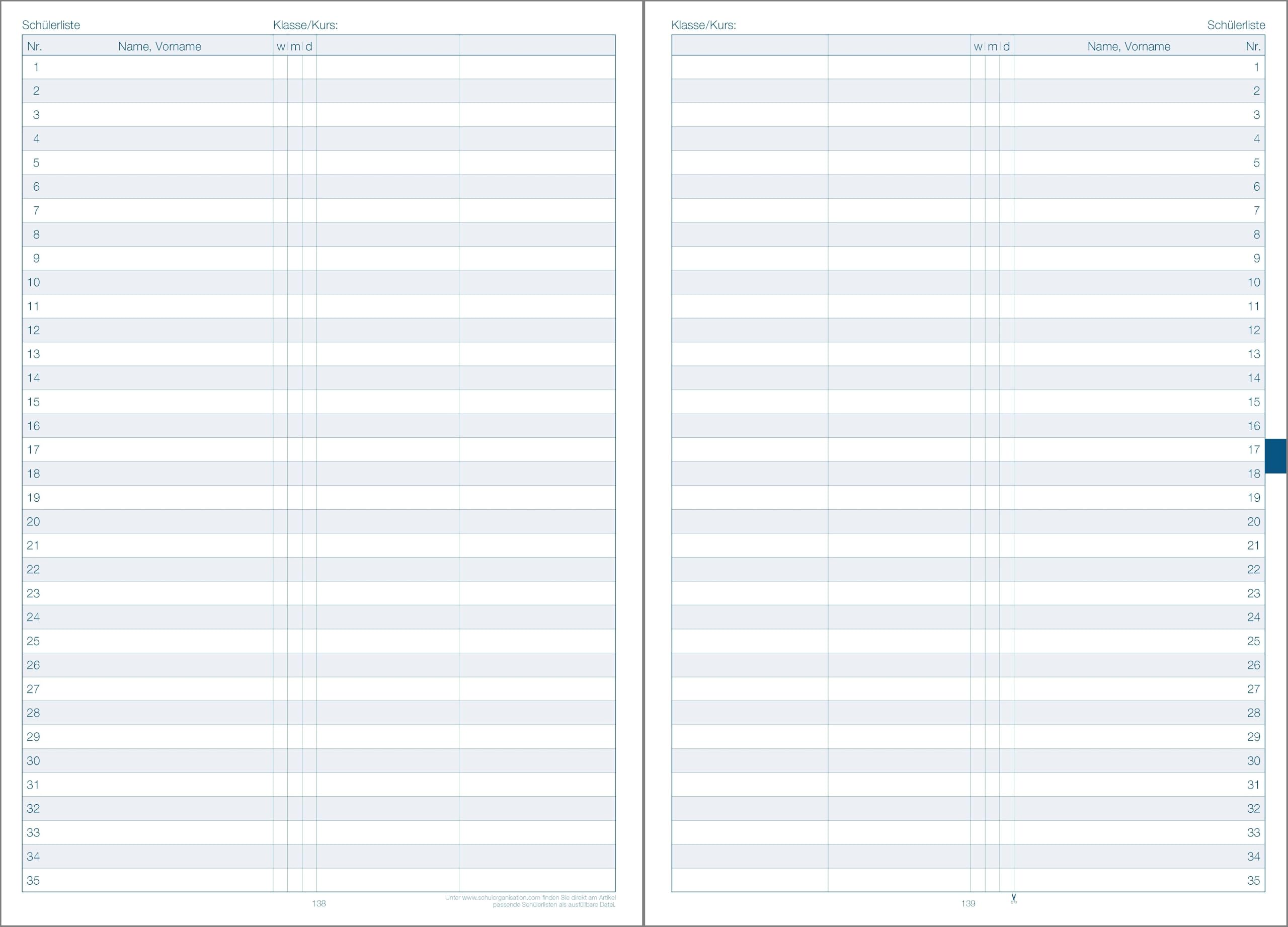 F&L - Lehrerkalender Planer 2026/2027, A4 plus, blau