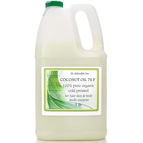 Dr Adorable Aceite de coco puro orgánico 76 grados 7 Lbun galón Dr Adorable Aceite de coco puro orgánico 76 grados 7 Lbun galón