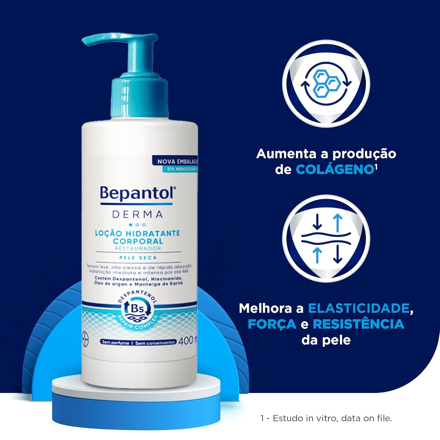 Bepantol Derma Hidratante Corporal, Restaurador para Pele Seca, 400ml em promoção! Veja a oferta e mais achadinhos de Hidratantes 2 Hoje é o melhor dia para comprar Bepantol Derma Hidratante Corporal, Restaurador para Pele Seca, 400ml com aquele preço maroto! Promoção! Aproveite a oferta! 2