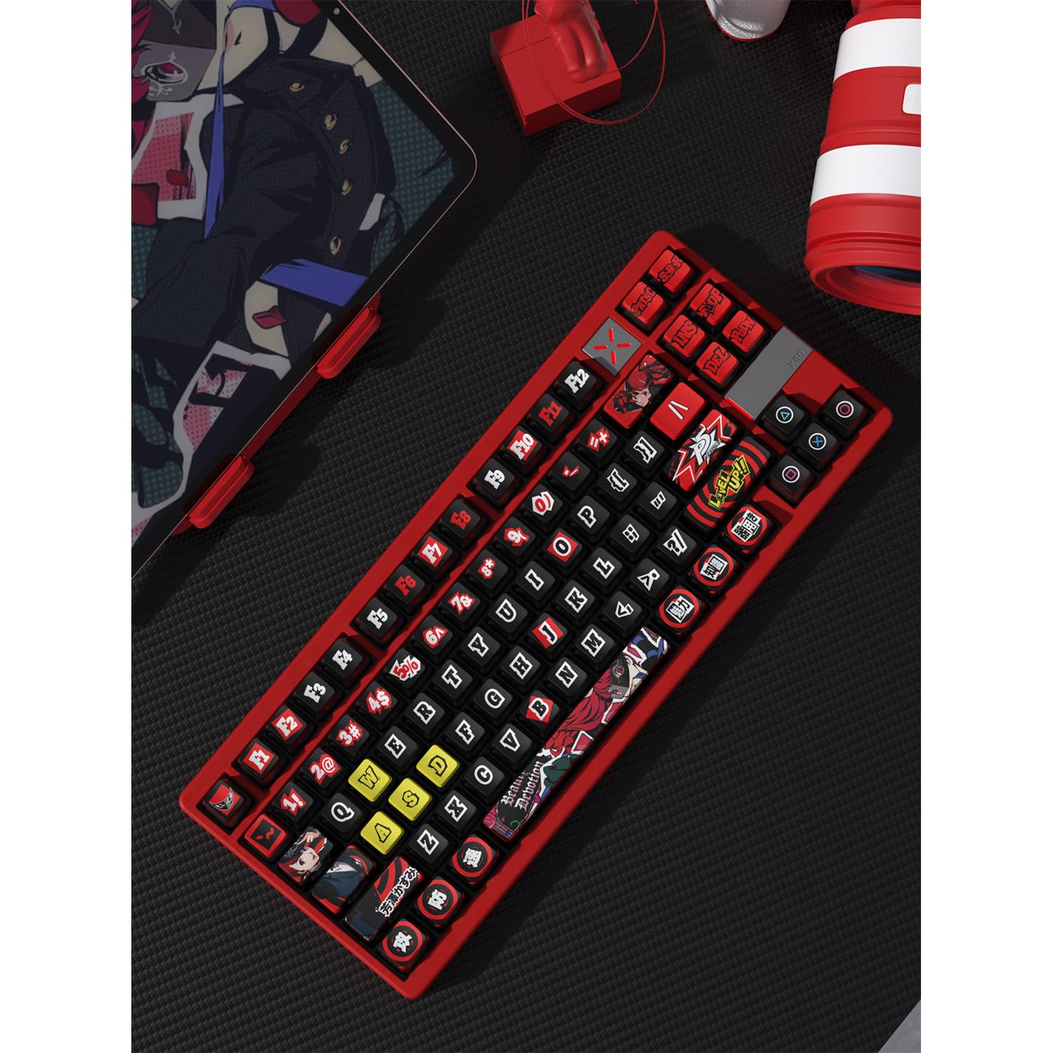 Amazon | ペルソナ5 雨宮蓮 芳澤かすみ キーキャップ グッズ PBT染め