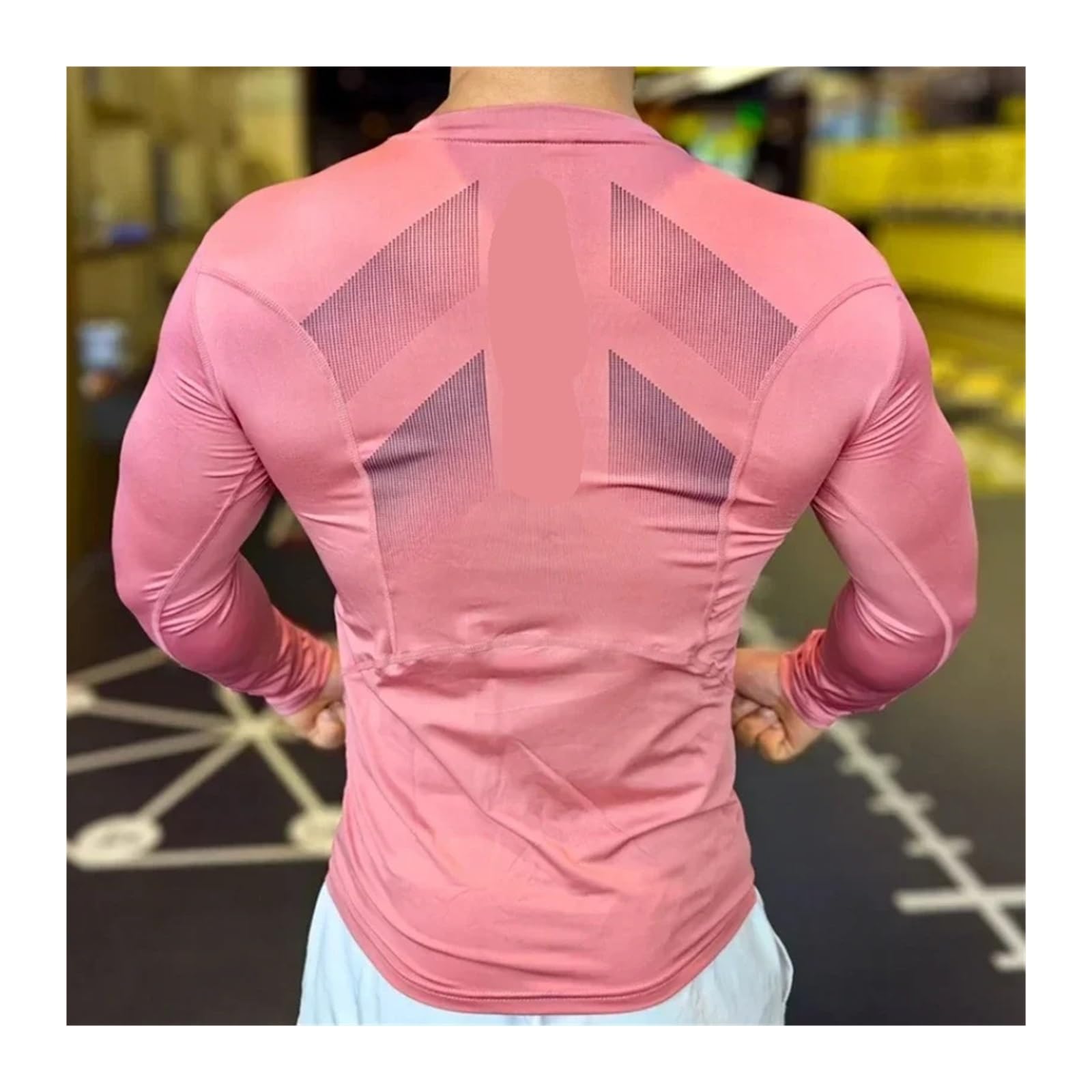 Vêtements de Fitness for Hommes, Manches Longues, Sport, séchage Rapide, Chemise inférieure Respirante, vêtements Compression à Haute élasticité, Hauts d'entraînement