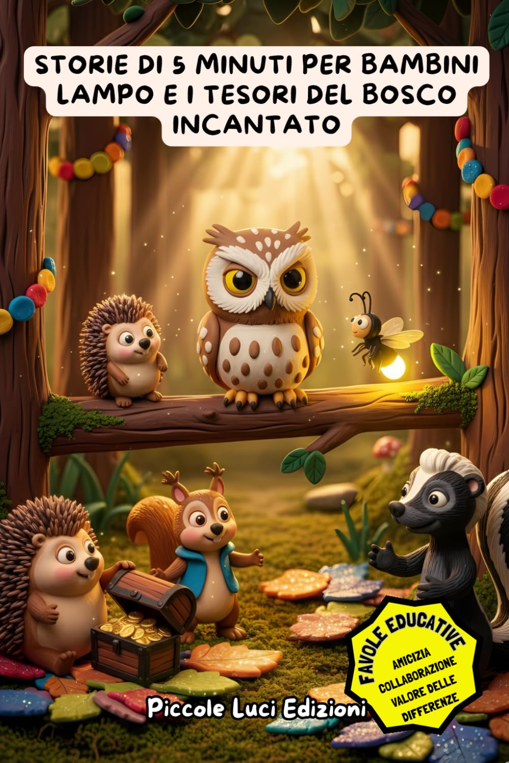 Storie di 5 Minuti per Bambini – Lampo e i Tesori del Bosco Incantato: Favole Della Buonanotte E Racconti Illustrati Per Bambini Dai 3 Ai 6 Anni – Storie Brevi Di Amicizia E Coraggio Per Sognare Prima